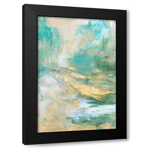 Meet Me There I Black Modern Wood Framed Art Print by Bramma, Lila