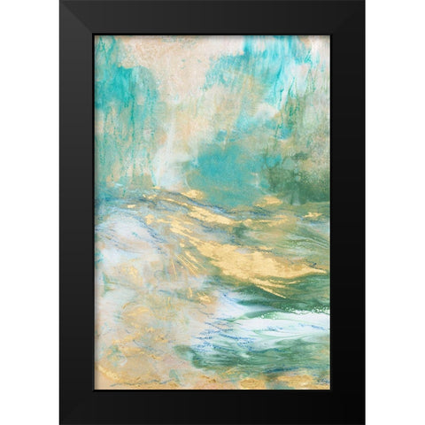 Meet Me There I Black Modern Wood Framed Art Print by Bramma, Lila