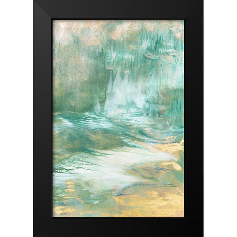 Meet Me There II Black Modern Wood Framed Art Print by Bramma, Lila