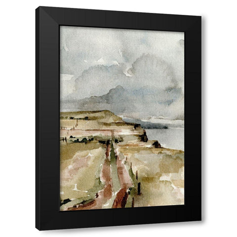 Rainy Coast I Black Modern Wood Framed Art Print by Caroline, Emma