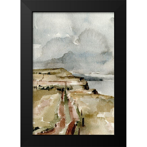Rainy Coast I Black Modern Wood Framed Art Print by Caroline, Emma