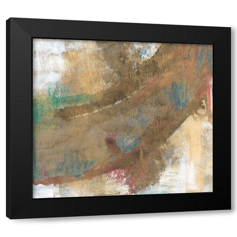 Sheer Gold I Black Modern Wood Framed Art Print with Double Matting by Bramma, Lila