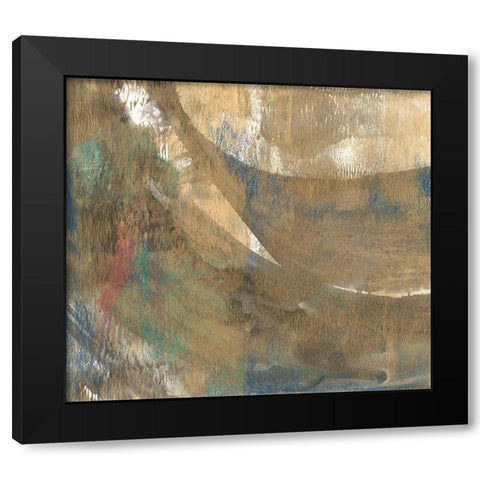 Sheer Gold II Black Modern Wood Framed Art Print with Double Matting by Bramma, Lila