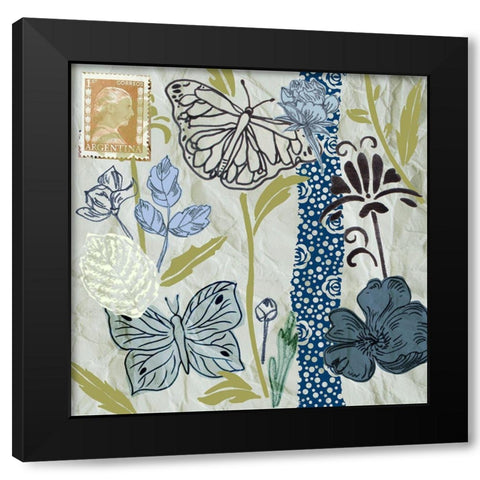 Fragile Wings VIII Black Modern Wood Framed Art Print with Double Matting by Wang, Melissa