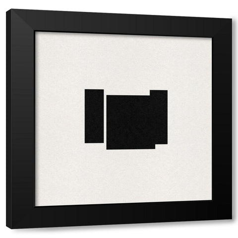 Polymath I Black Modern Wood Framed Art Print with Double Matting by Green, Jacob