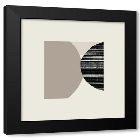 Fragmented Shapes I Black Modern Wood Framed Art Print with Double Matting by Barnes, Victoria