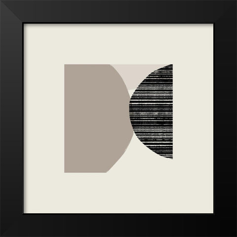 Fragmented Shapes I Black Modern Wood Framed Art Print by Barnes, Victoria