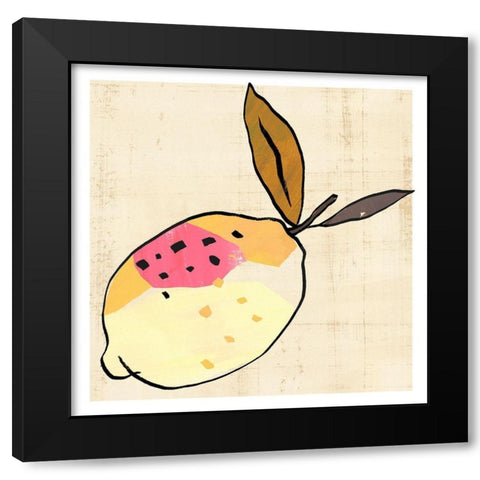 Fruit Cuts II Black Modern Wood Framed Art Print by Warren, Annie