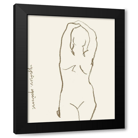 Toi et Moi I Black Modern Wood Framed Art Print with Double Matting by Wang, Melissa