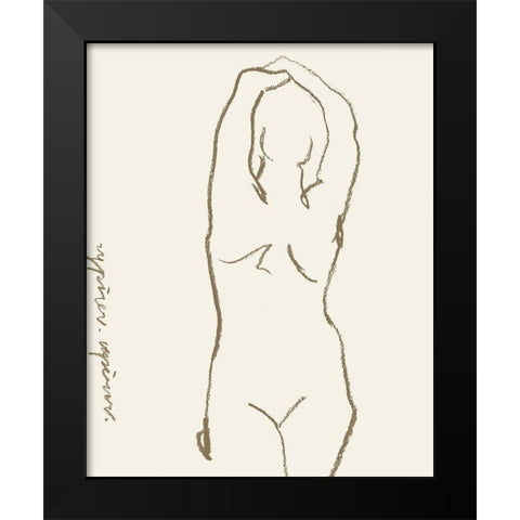 Toi et Moi I Black Modern Wood Framed Art Print by Wang, Melissa