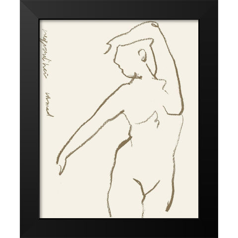 Toi et Moi III Black Modern Wood Framed Art Print by Wang, Melissa