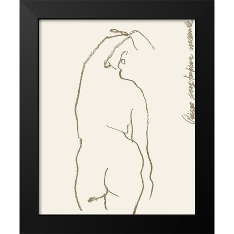 Toi et Moi IV Black Modern Wood Framed Art Print by Wang, Melissa