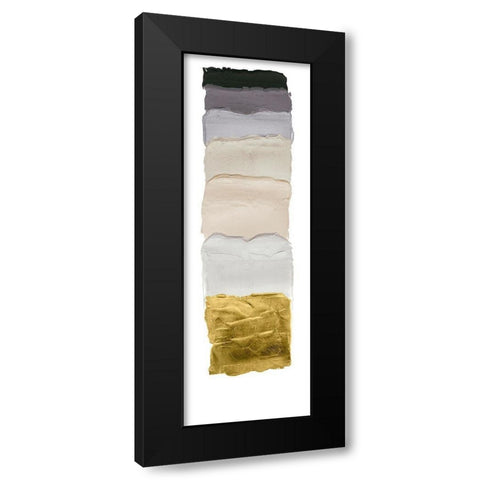 Golden Masonry I Black Modern Wood Framed Art Print by Lam, Vanna