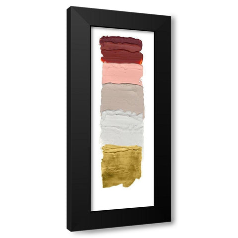 Golden Masonry III Black Modern Wood Framed Art Print by Lam, Vanna