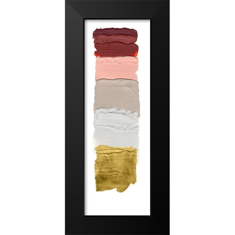 Golden Masonry III Black Modern Wood Framed Art Print by Lam, Vanna