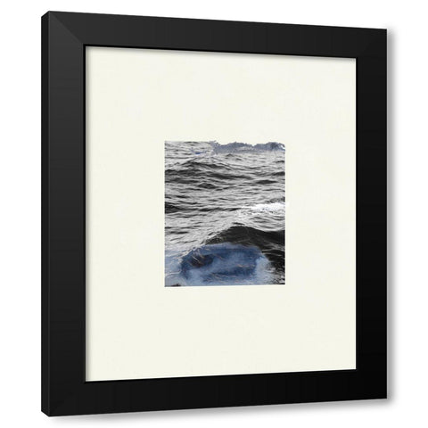 The Calm Cove I Black Modern Wood Framed Art Print with Double Matting by Wang, Melissa