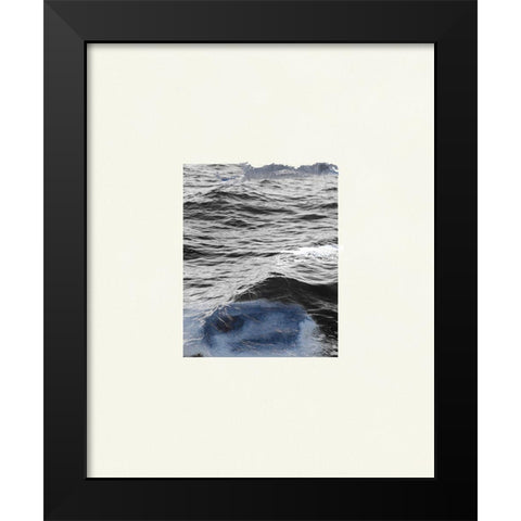 The Calm Cove I Black Modern Wood Framed Art Print by Wang, Melissa