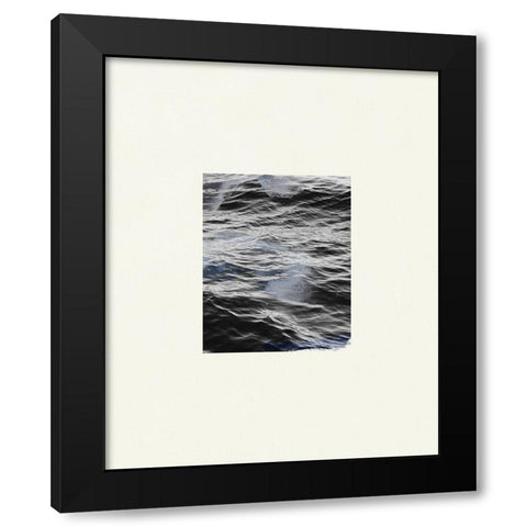 The Calm Cove II Black Modern Wood Framed Art Print with Double Matting by Wang, Melissa