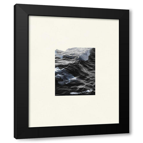 The Calm Cove IV Black Modern Wood Framed Art Print with Double Matting by Wang, Melissa