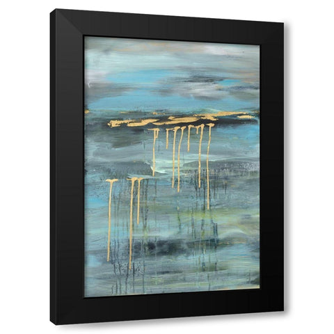Distant Shores I Black Modern Wood Framed Art Print by Combs, Joyce