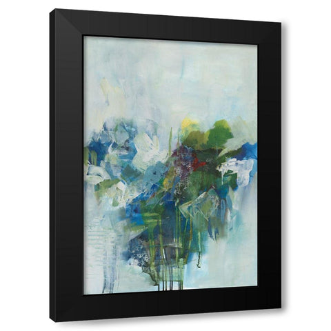 Happy Family II Black Modern Wood Framed Art Print with Double Matting by Combs, Joyce