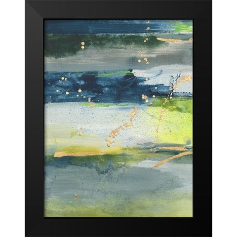 Coming Ashore III Black Modern Wood Framed Art Print by Combs, Joyce