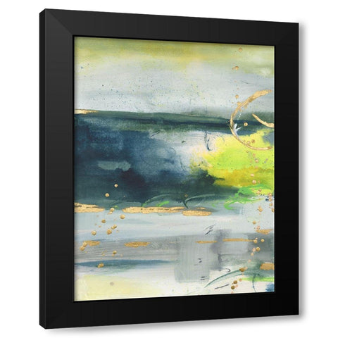 Coming Ashore IV Black Modern Wood Framed Art Print with Double Matting by Combs, Joyce