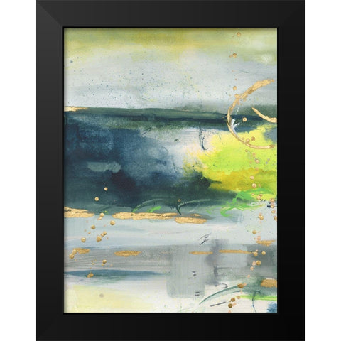 Coming Ashore IV Black Modern Wood Framed Art Print by Combs, Joyce
