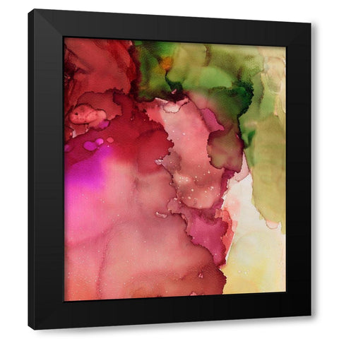 Happy Energy II Black Modern Wood Framed Art Print by Combs, Joyce