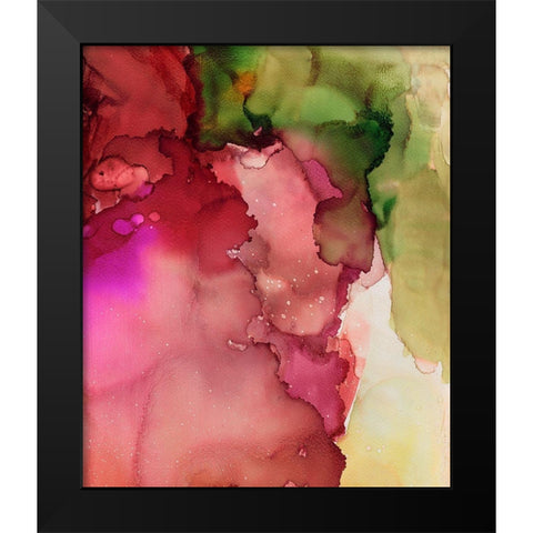 Happy Energy II Black Modern Wood Framed Art Print by Combs, Joyce