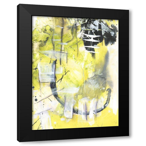 Exciting Times II Black Modern Wood Framed Art Print with Double Matting by Combs, Joyce