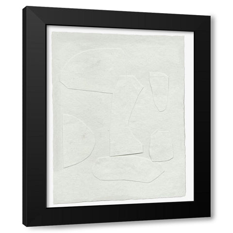 Paperwork II Black Modern Wood Framed Art Print by Wang, Melissa