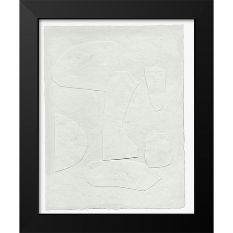 Paperwork II Black Modern Wood Framed Art Print by Wang, Melissa