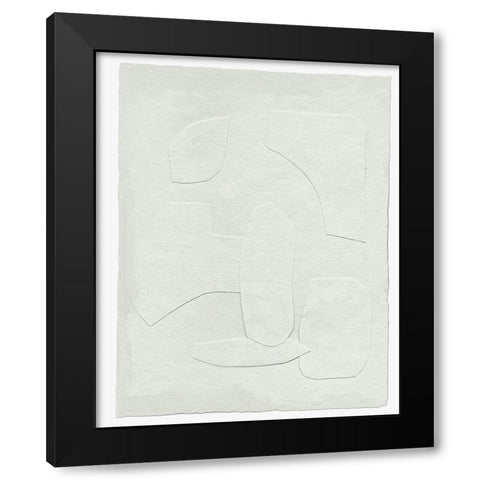 Paperwork III Black Modern Wood Framed Art Print by Wang, Melissa