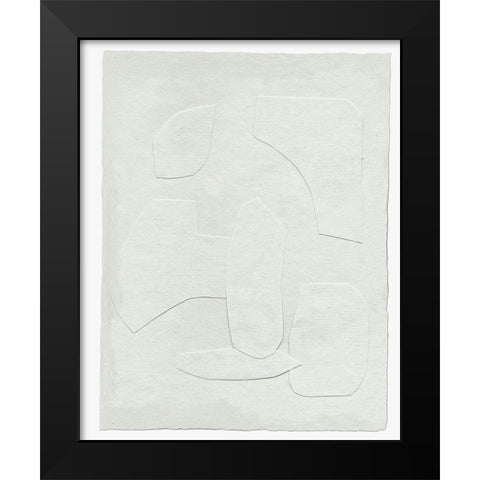 Paperwork III Black Modern Wood Framed Art Print by Wang, Melissa