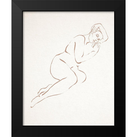 Repose I Black Modern Wood Framed Art Print by Warren, Annie