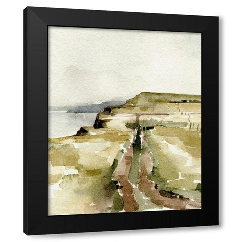 North Sea Coast II Black Modern Wood Framed Art Print by Caroline, Emma
