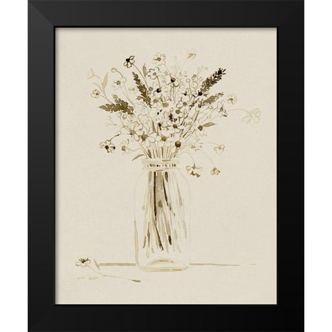 Foraged Bouquet I Black Modern Wood Framed Art Print by Popp, Grace