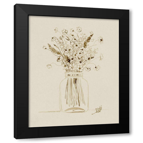 Foraged Bouquet II Black Modern Wood Framed Art Print by Popp, Grace