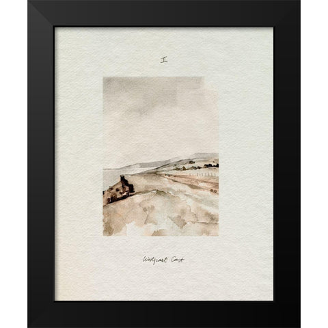 Westport Coast II Black Modern Wood Framed Art Print by Caroline, Emma