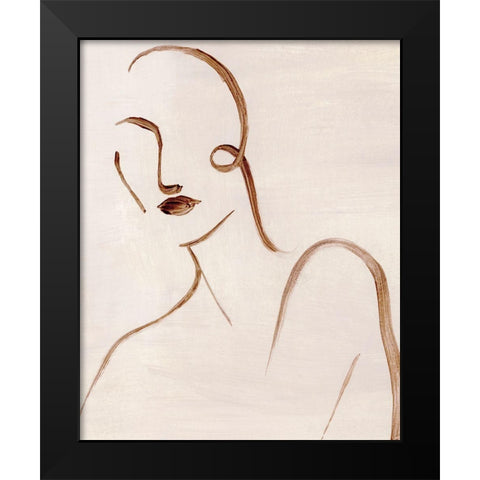 Femme Sketch I Black Modern Wood Framed Art Print by Popp, Grace