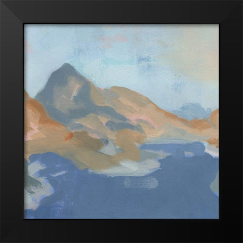 Blue Island I Black Modern Wood Framed Art Print by Green, Jacob