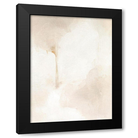 Neutral Glow I Black Modern Wood Framed Art Print by Caroline, Emma