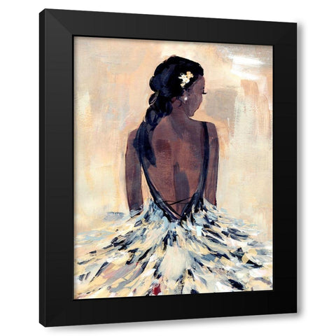 To the Gala I Black Modern Wood Framed Art Print by Warren, Annie