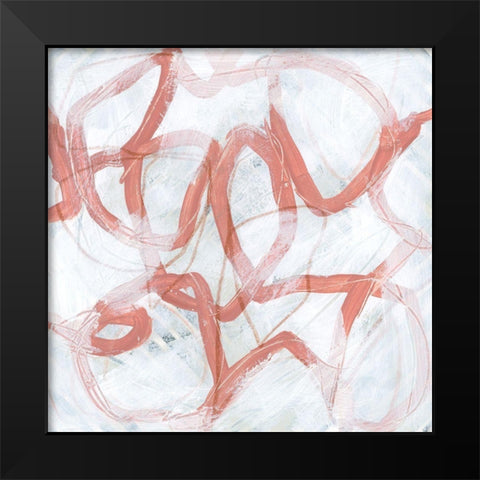 Rust Thread II Black Modern Wood Framed Art Print by Vess, June Erica