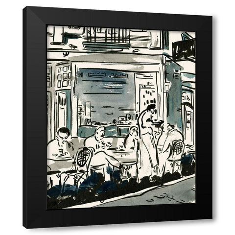 Aucoin de Larue III Black Modern Wood Framed Art Print with Double Matting by Wang, Melissa