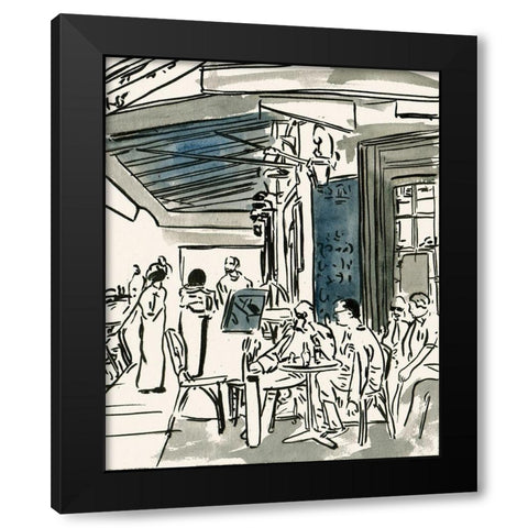 Aucoin de Larue IV Black Modern Wood Framed Art Print with Double Matting by Wang, Melissa