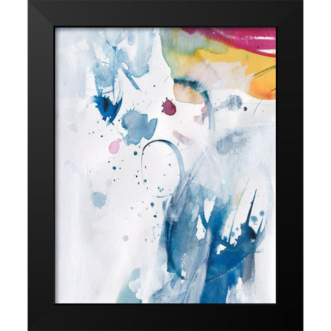Treading Softly II Black Modern Wood Framed Art Print by Combs, Joyce