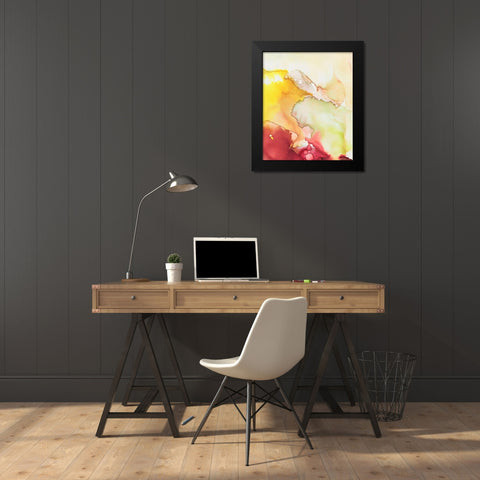 Closeness I Black Modern Wood Framed Art Print by Combs, Joyce
