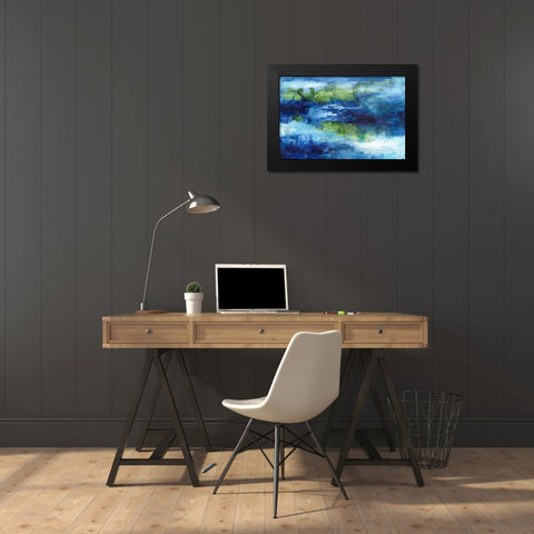 Drift I Black Modern Wood Framed Art Print by Combs, Joyce